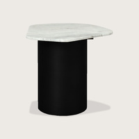 Isabelle Marble Side Table Black
